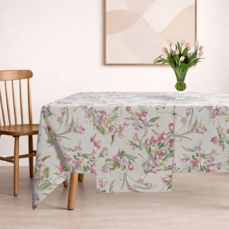 Τραπεζομάντηλο Τυπωτό Βαμβακερό 135x180 Dimeco Floral